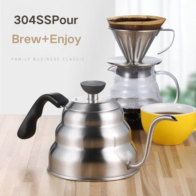 YIMCRAFT P8 304 Stainless Steel Pour-Over Coffee Pot - Image 5